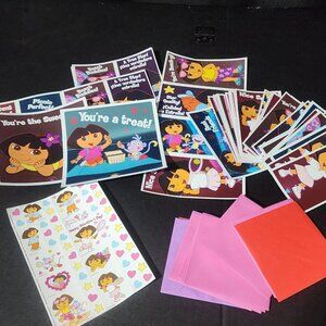 Vintage Dora the Explorer Valentine's Day Cards Lot Of 40 Unused